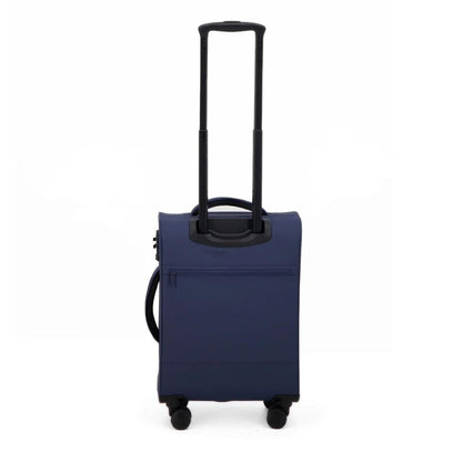 Trekova Cloud Carry-On Suitcase Soft-Side Fabric Spinner with TSA Lock - Blue - Interior View